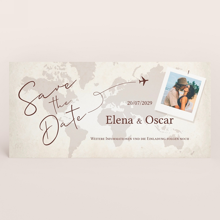 Summer-ray Save The Date Karten – Forever Love Design, 14x10,2 Cm, Premium-Leinenpapier – Personalisierbar Für Hochzeit