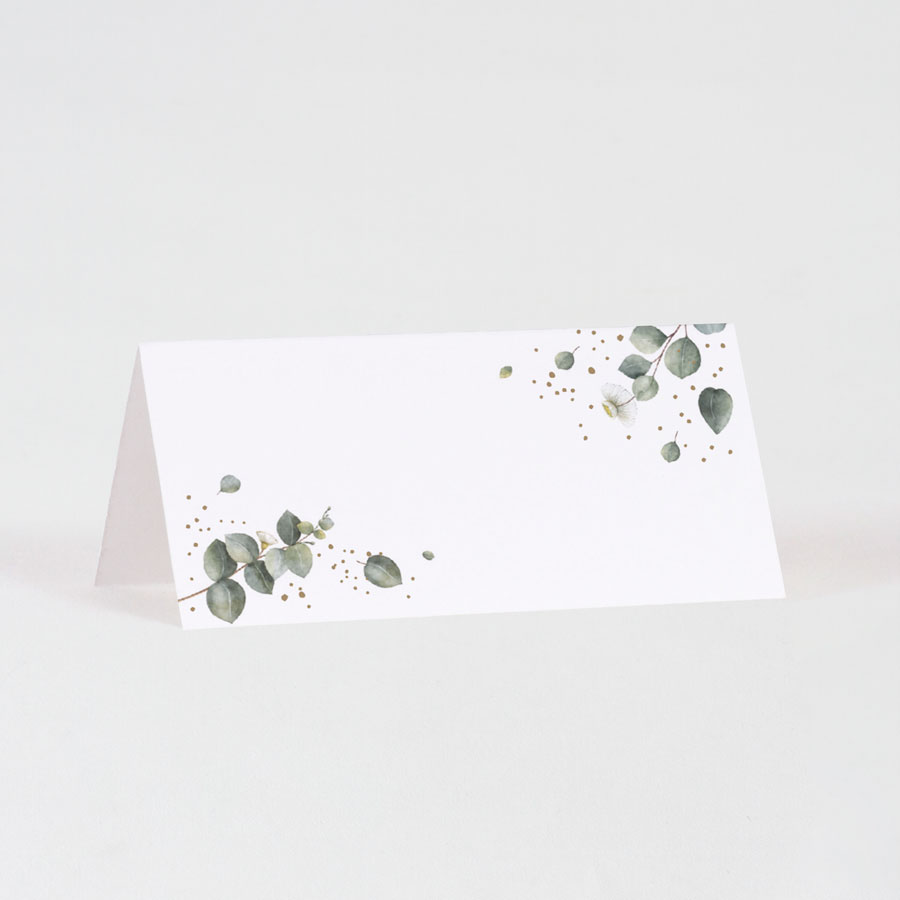Carte félicitations mariage { eucalyptus } coloris blanc nacré avec son  enveloppe - Un grand marché