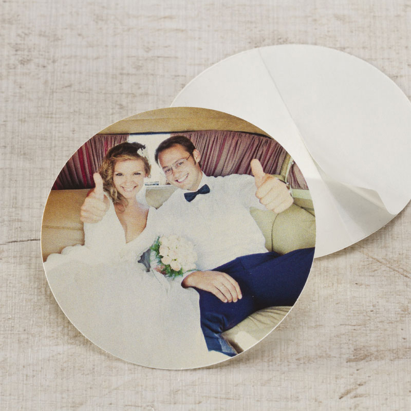 24 pièces Stickers prénom personnalisé mariage