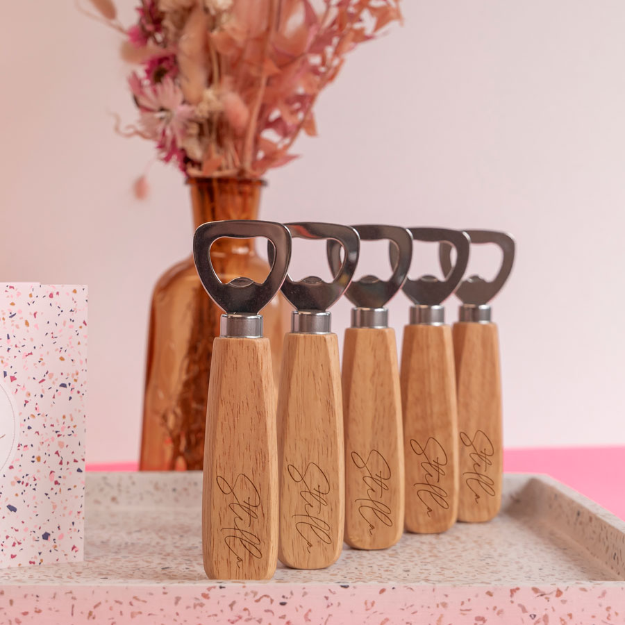 Gastgeschenk Hochzeit 'Unser Tag' mit Text | Flaschenöffner - Hochzeit