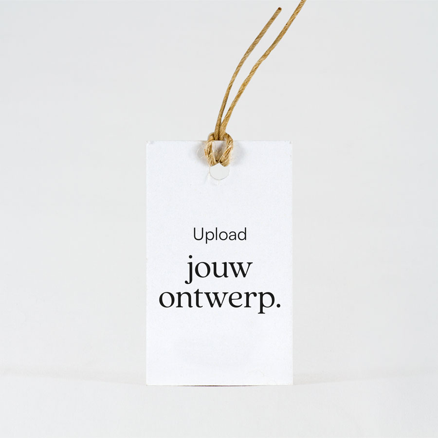 20 x Wit naamlabel - Eigen ontwerp