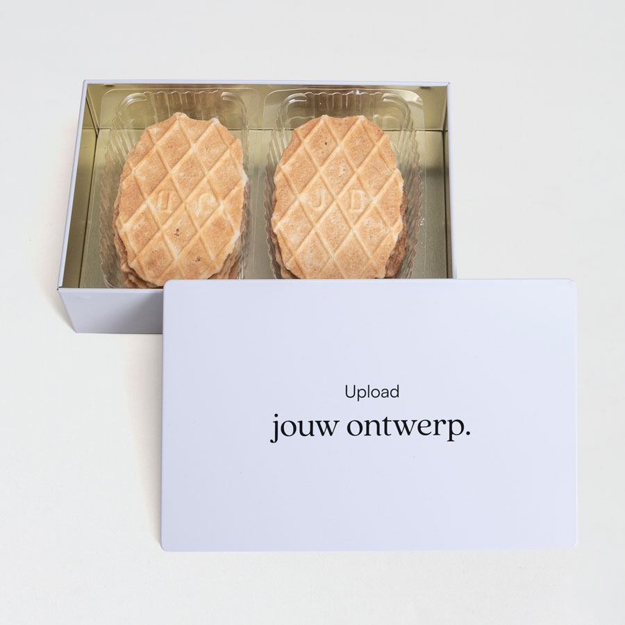 Gevulde koekentrommel wit zelf ontwerpen - Medium - Eigen ontwerp