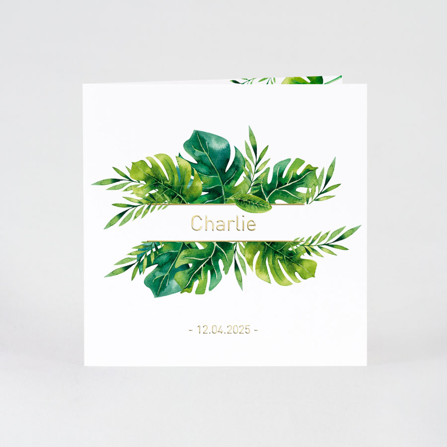 Carnet de notes ligné - imprimé feuilles tropicales • Boutique Fêtes vous  même