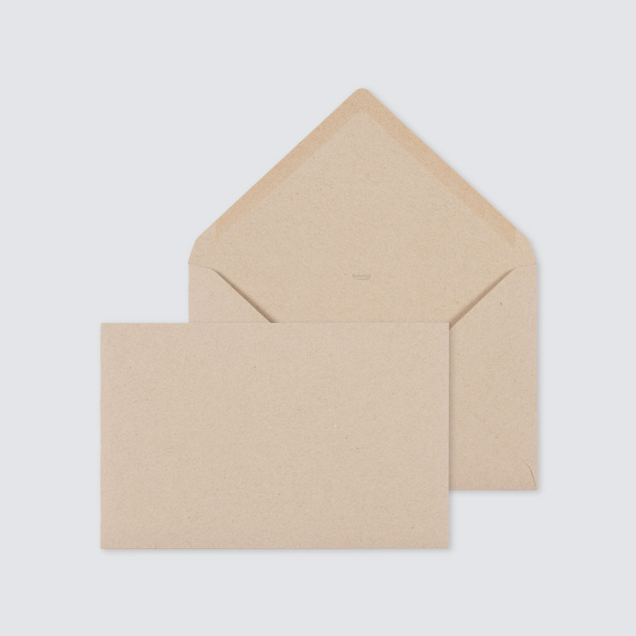 5 x Bruine kraft enveloppe - Communie