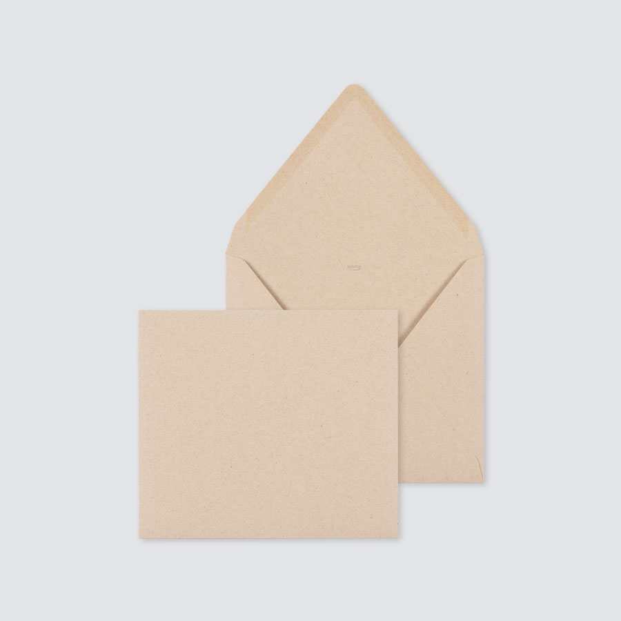 5 x Bruine kraft enveloppe - Communie