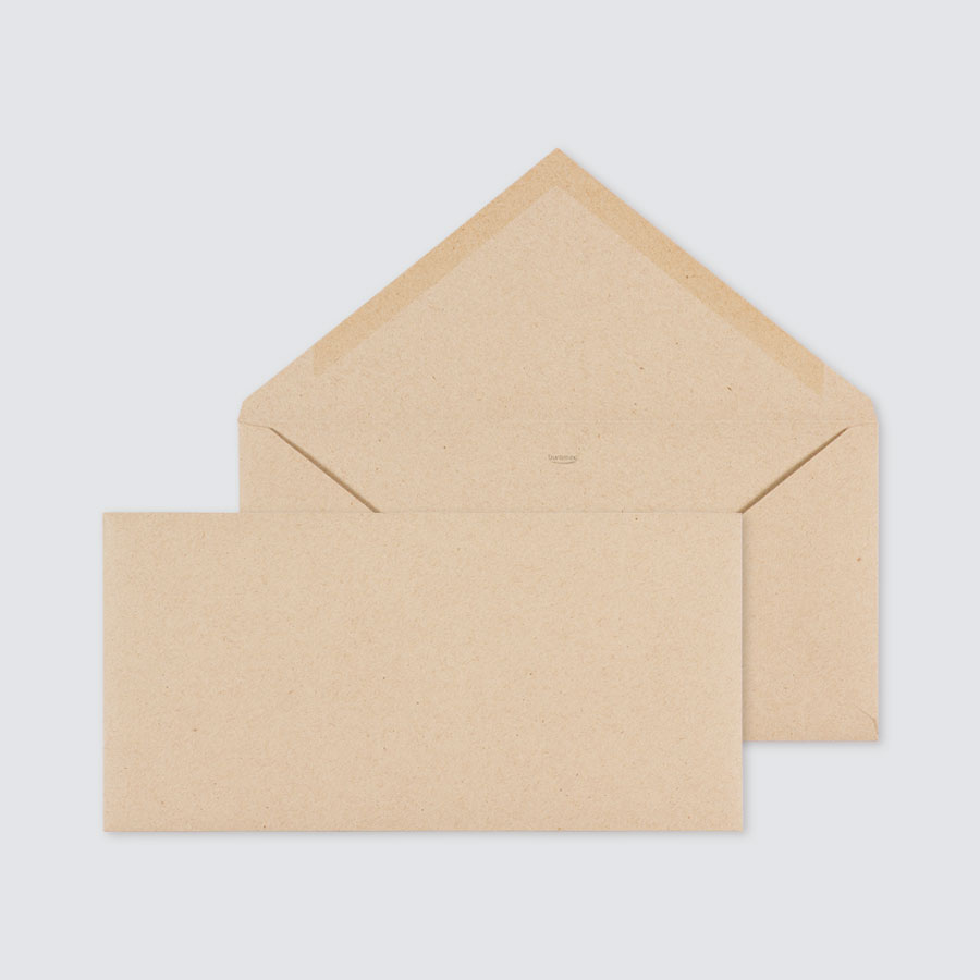 5 x Lange kraft enveloppe - Communie