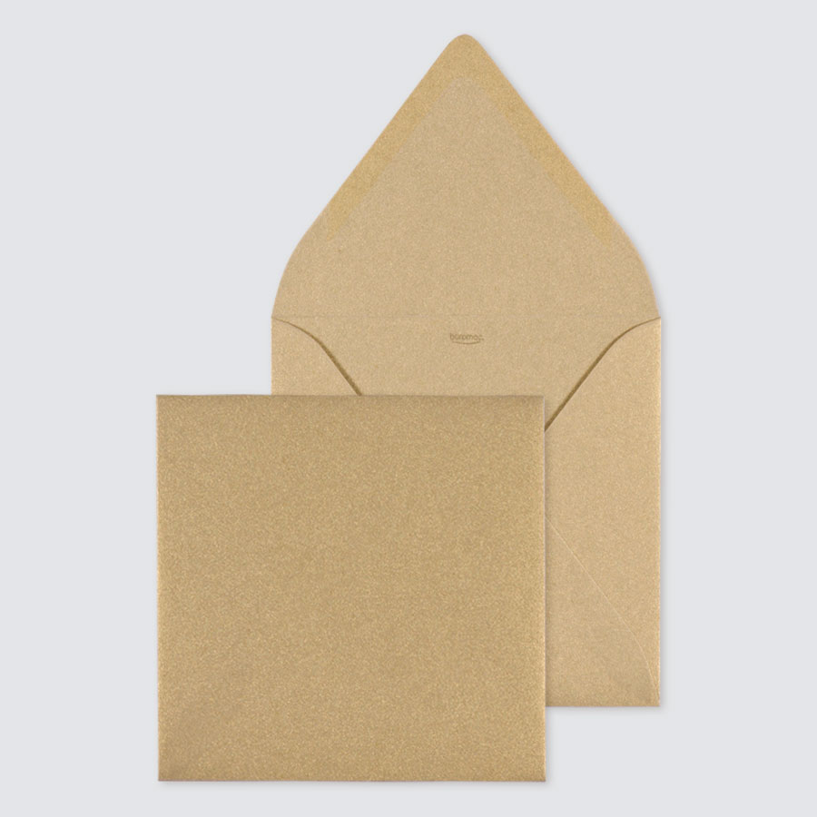 Enveloppe carrée de 14,5 cm x 14,5 cm pour cartes postales