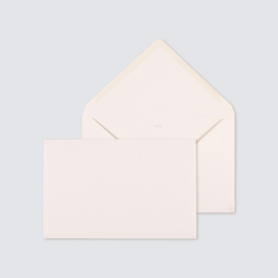 Elégante enveloppe blanche carrée (16 x 16 cm) - 100% personnalisable