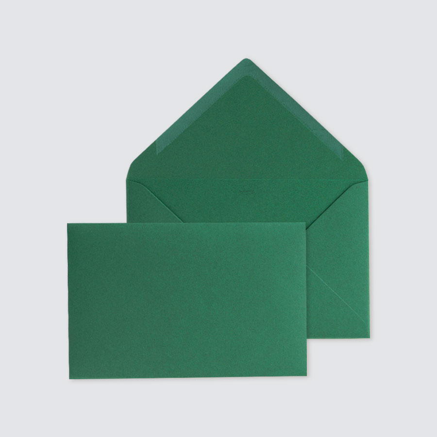 5 x Donkergroene envelop - Communie