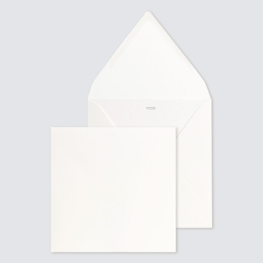 Enveloppe blanche rectangle - Fête