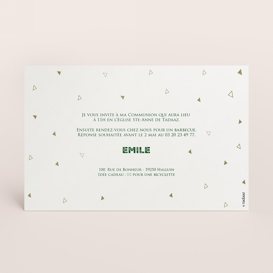 Faire Part Communion A Personnaliser Invitation Communion Profession De Foi Tadaaz