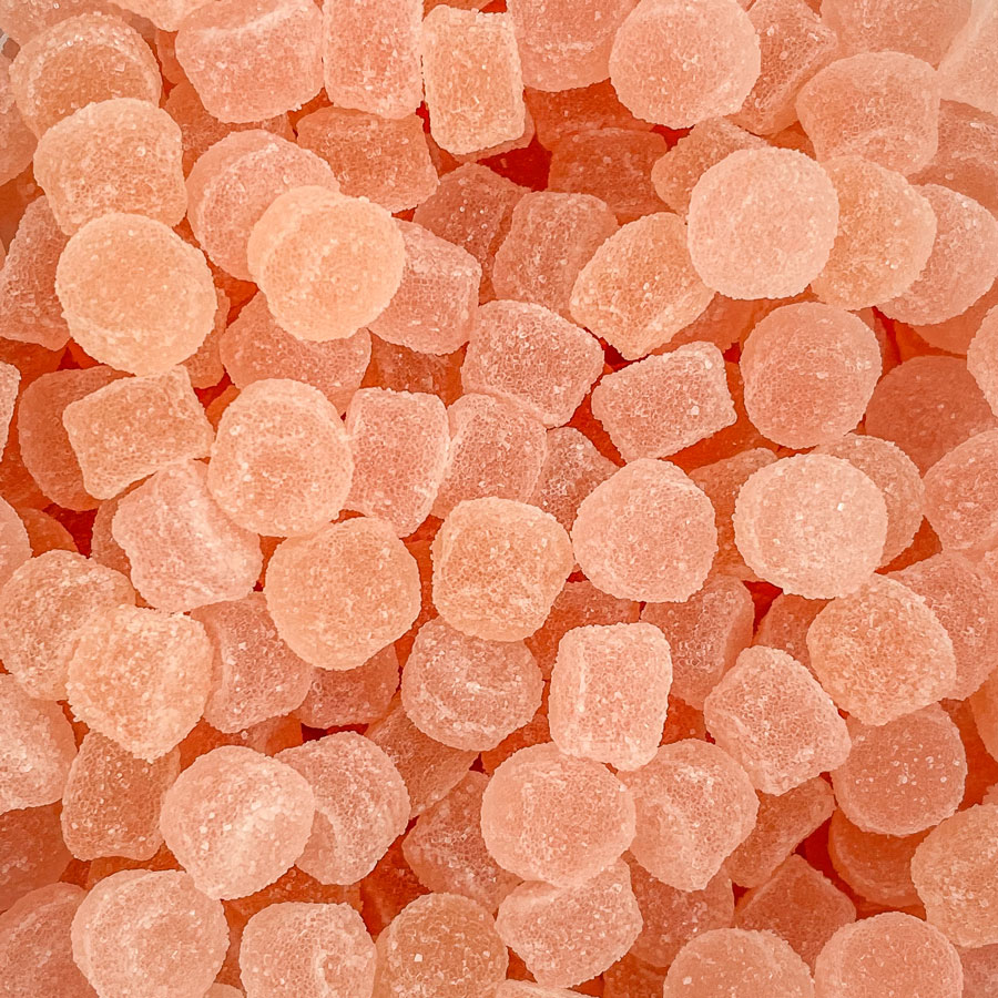 Roze aardbei snoepjes 1kg - Communie