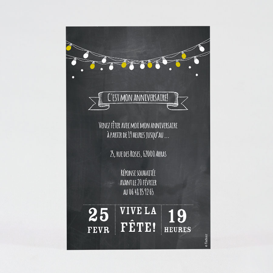 Carte D Invitation Anniversaire Retraite Cremaillere A Personnaliser Tadaaz Tadaaz