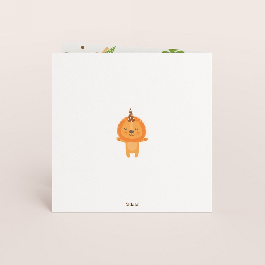 Carte D Invitation Anniversaire Enfant Animaux De La Jungle Fete Tadaaz Carte D Invitation Anniversaire Enfant Animaux De La Jungle Fete Tadaaz