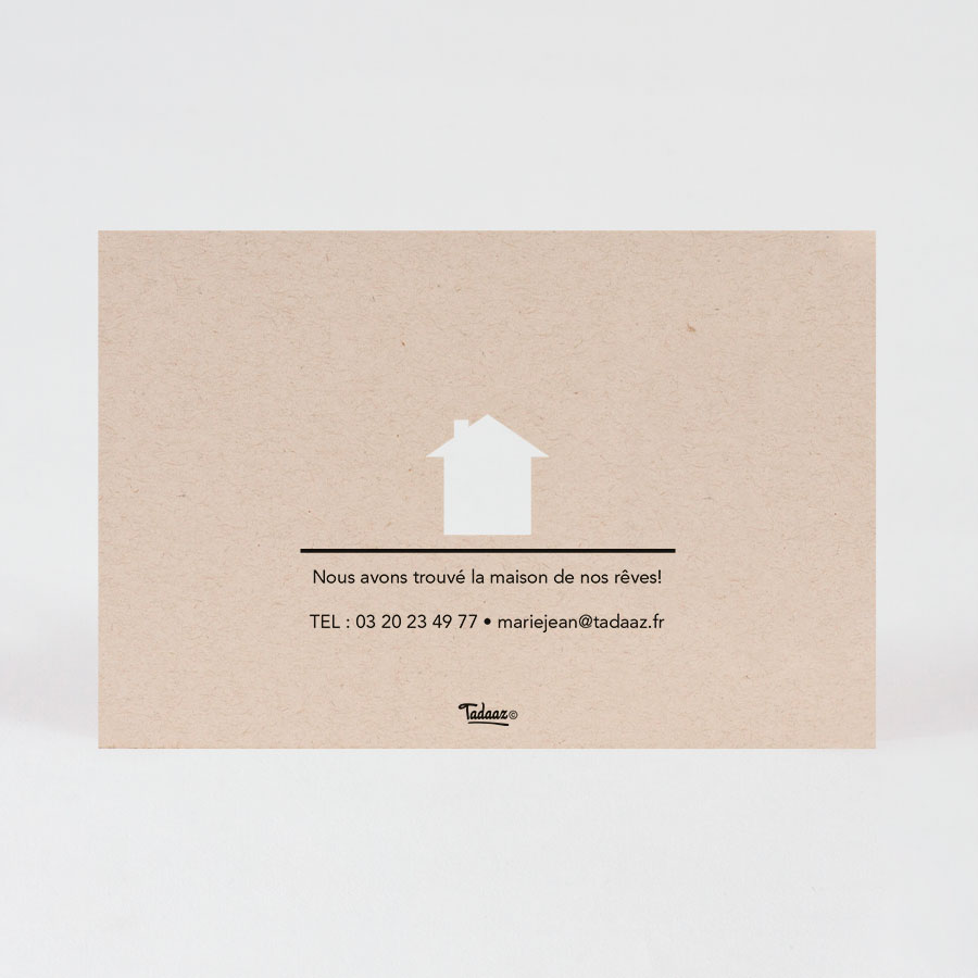 Carte D Invitation Cremaillere Maison Decoupee Fete Tadaaz