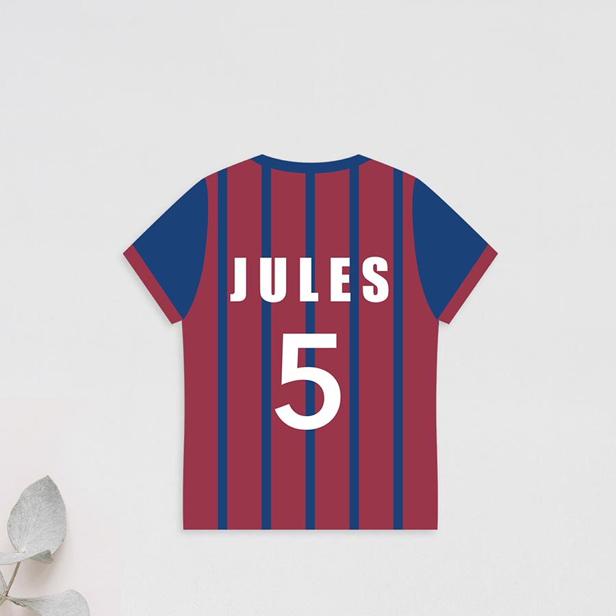 Carte invitation anniversaire maillot de foot Anniversaire Tadaaz