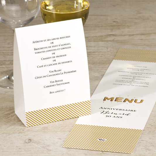 Menu Anniversaire A Personnaliser Tadaaz