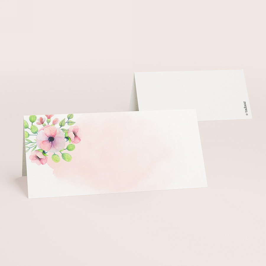 Marque Place Fete Aquarelle Rose Et Fleurs Fete Tadaaz