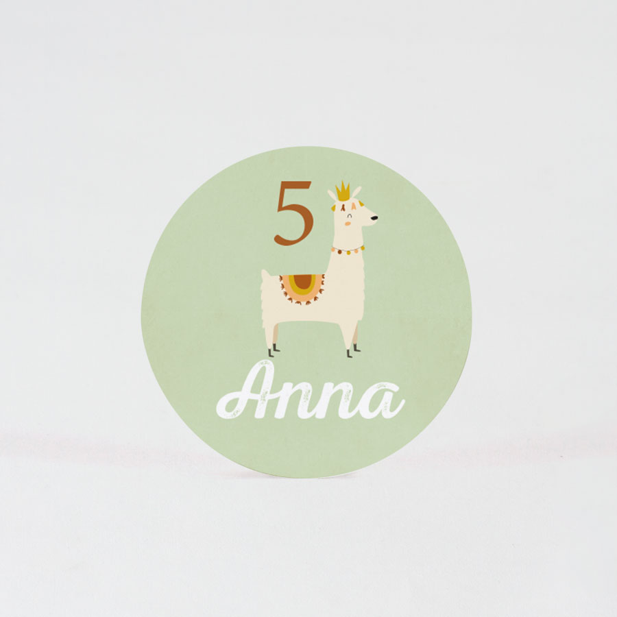 24 x Sticker met lama (4,4 cm) - Feest