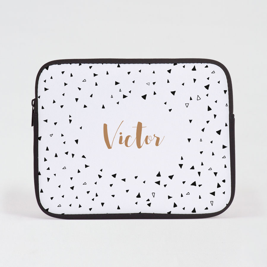 Pochette ordinateur 10 pouces noire et blanc Cadeaux Tadaaz