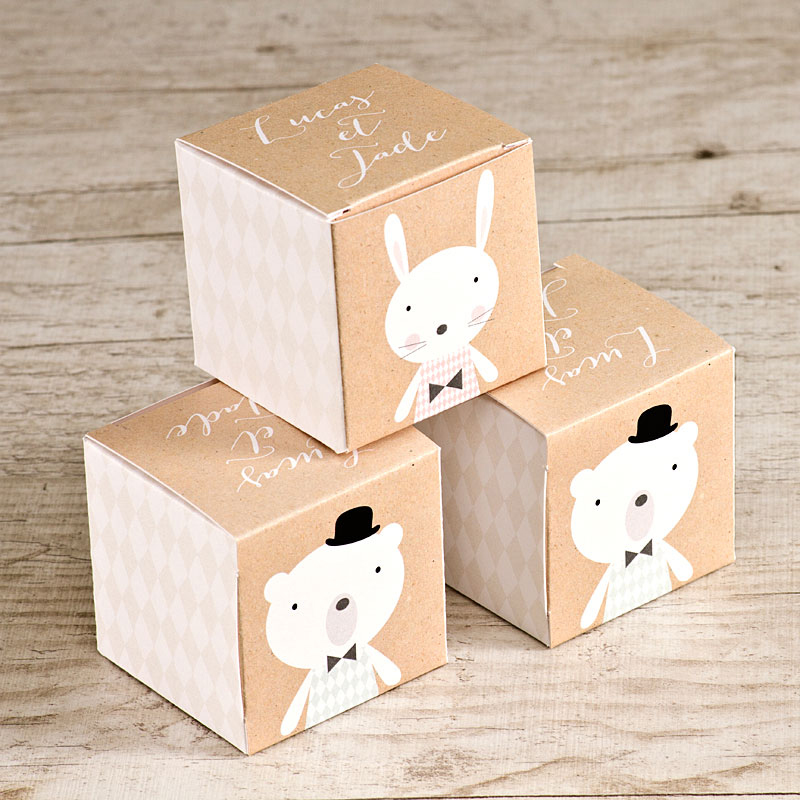 Carton Lune - Idées cadeaux naissance fille garçon jumeaux jumelles