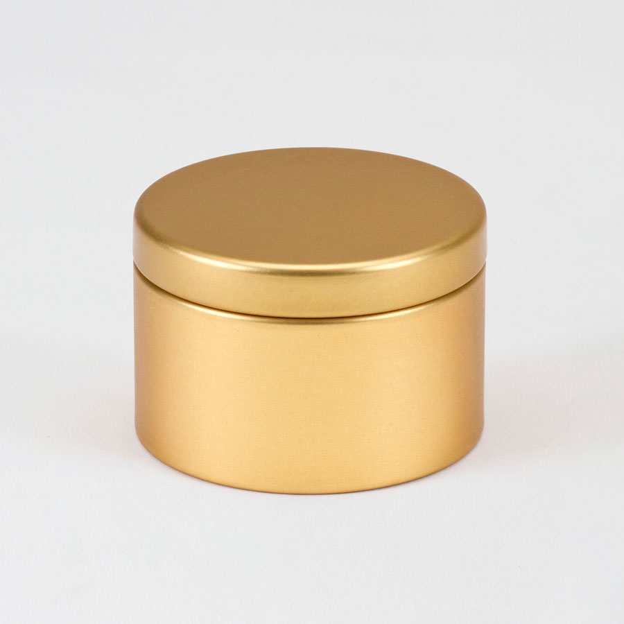 Goldene Metalldose für Gastgeschenke - Sonstige Anlässe