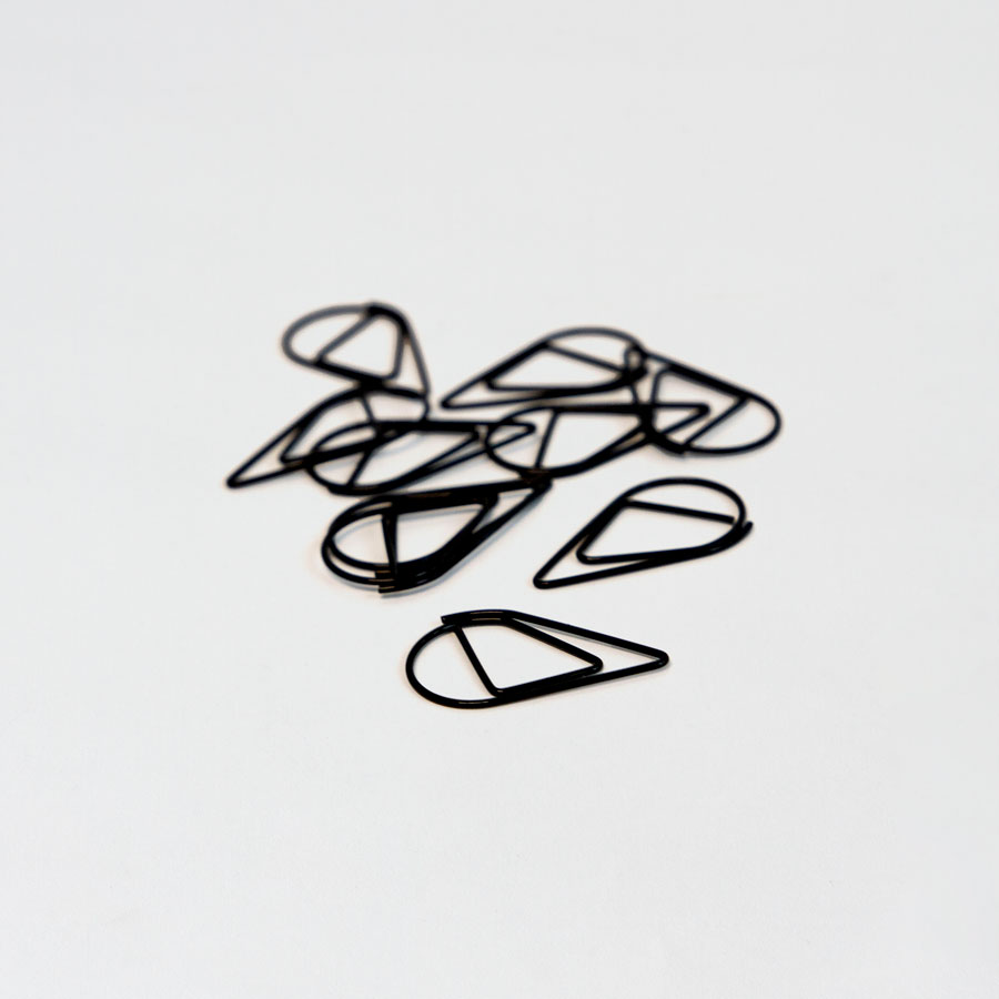 50 x Paperclips zwart - Communie