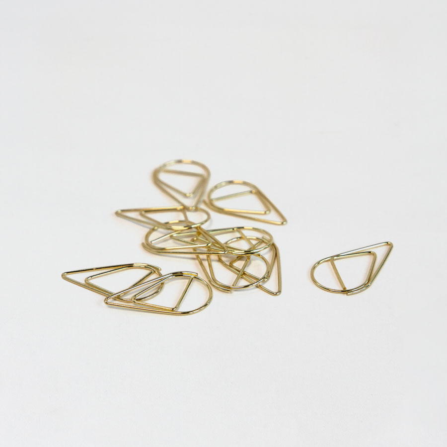 50 x Paperclips goud - Communie